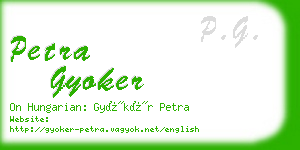 petra gyoker business card